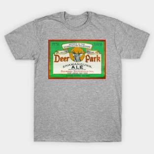 Deerpark Port Jervis NY Shawangunk Ale Vintage Label T-Shirt